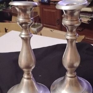 Elegant Silver Candle Holders